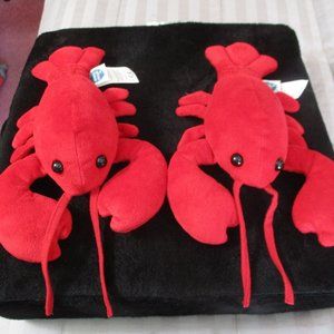 Lot of 2 Mary Meyer Plush Lobsters Red